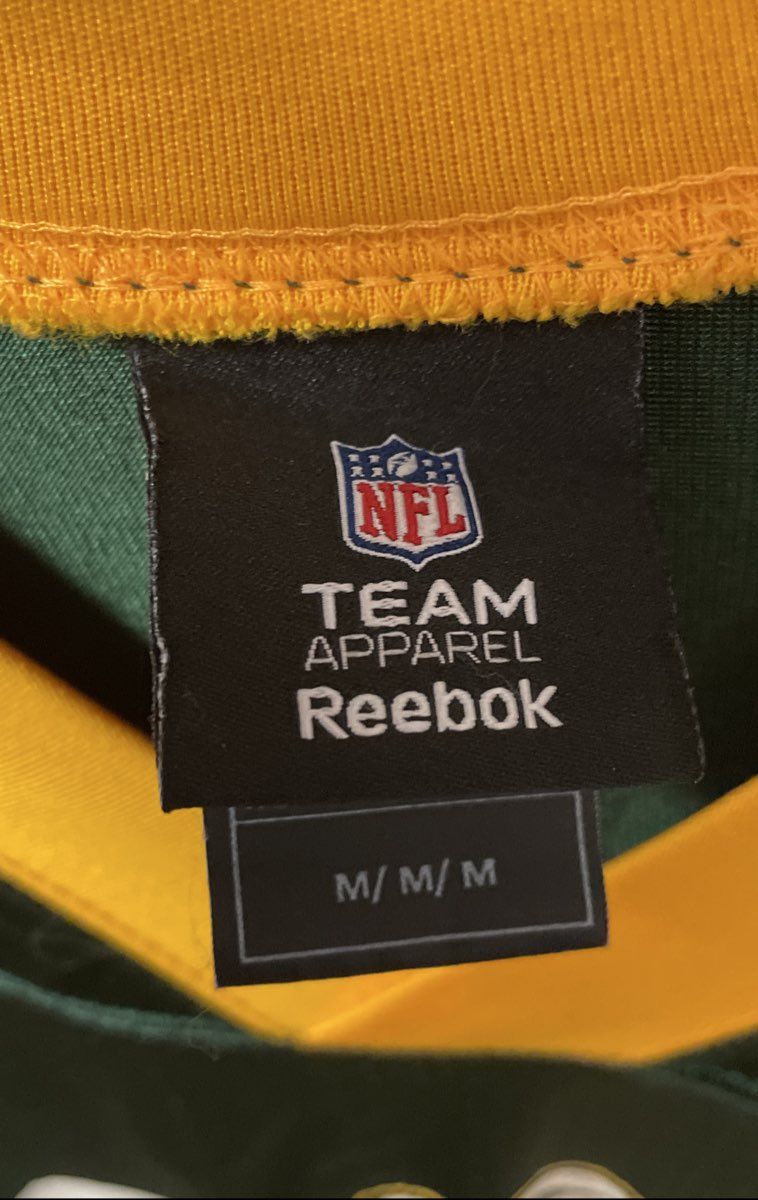 Reebok Men's Green Bay Packers Aaron Rodgers #12 Jersey Green Size Medium