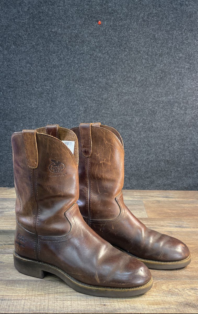 Georgia Boot G5814 Ranch Wellington Chestnut Prairie Work Boots Size 8.5D