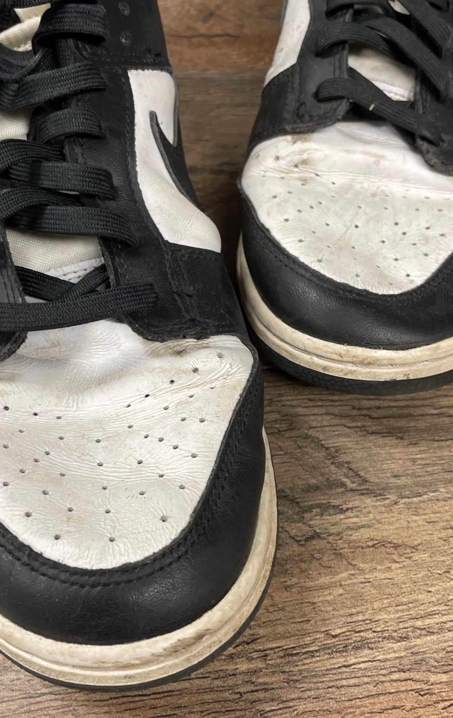 Nike Dunk Low Panda Black White Sneakers Size 12 COA