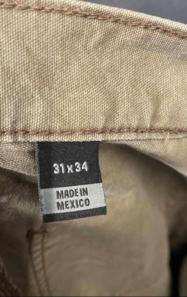 Carhartt Men's B151 Loose Fit Washed Canvas Work Dungaree Light Brown 31x34