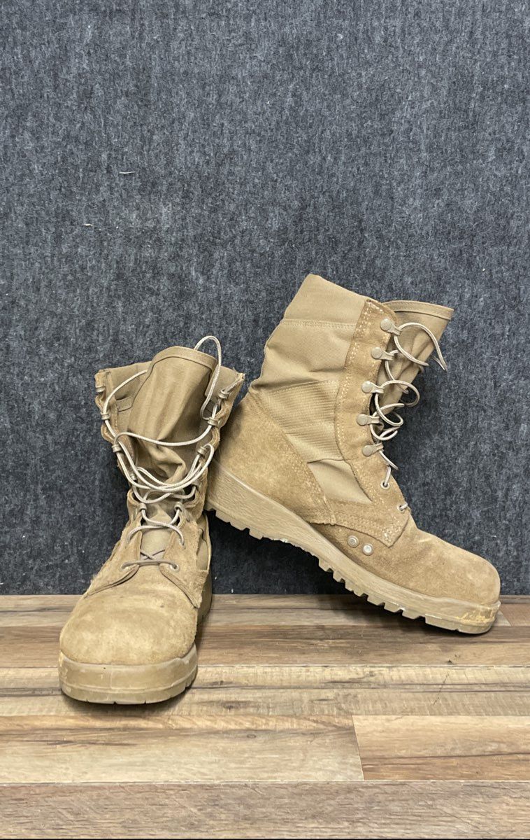 Bates Desert Tan Hot Weather Military Combat Boots Size 10 R