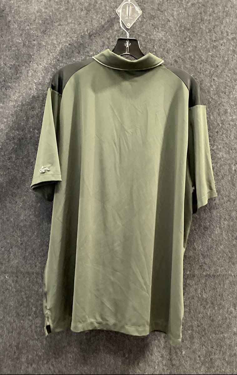 Greg Norman for Tasso Elba Men's Green Ombre Performance Golf Polo Shirt Sz XL
