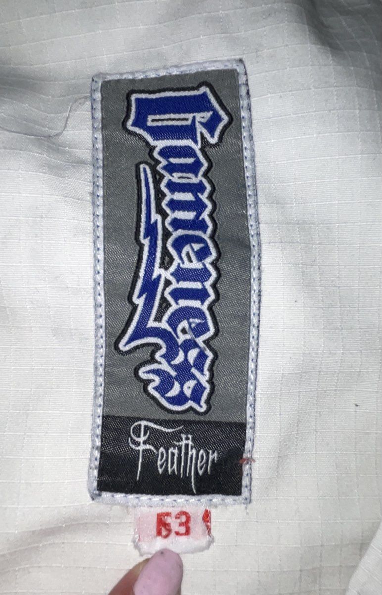 Gameness Feather Men's Jiu Jitsu BJJ Gi Pants White Cotton Ripstop Size A3
