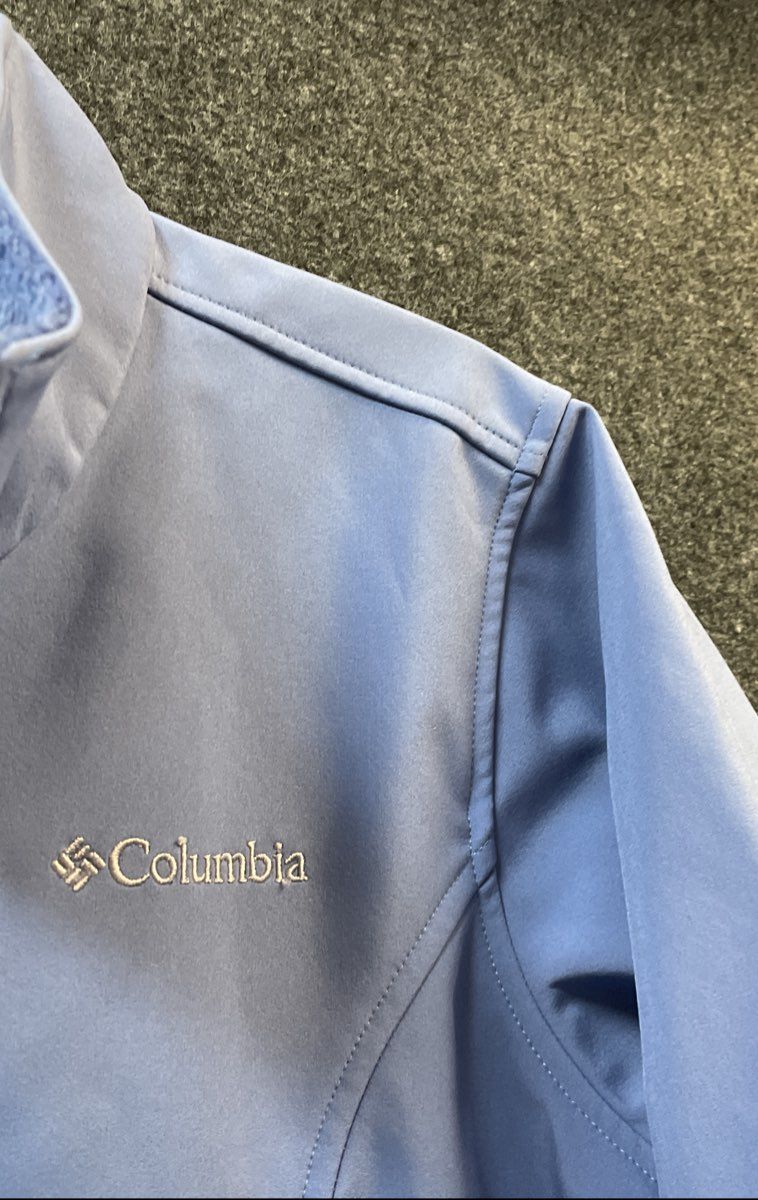 Columbia Women's Periwinkle Full Zip Softshell Fleece Lined Jacket Size M