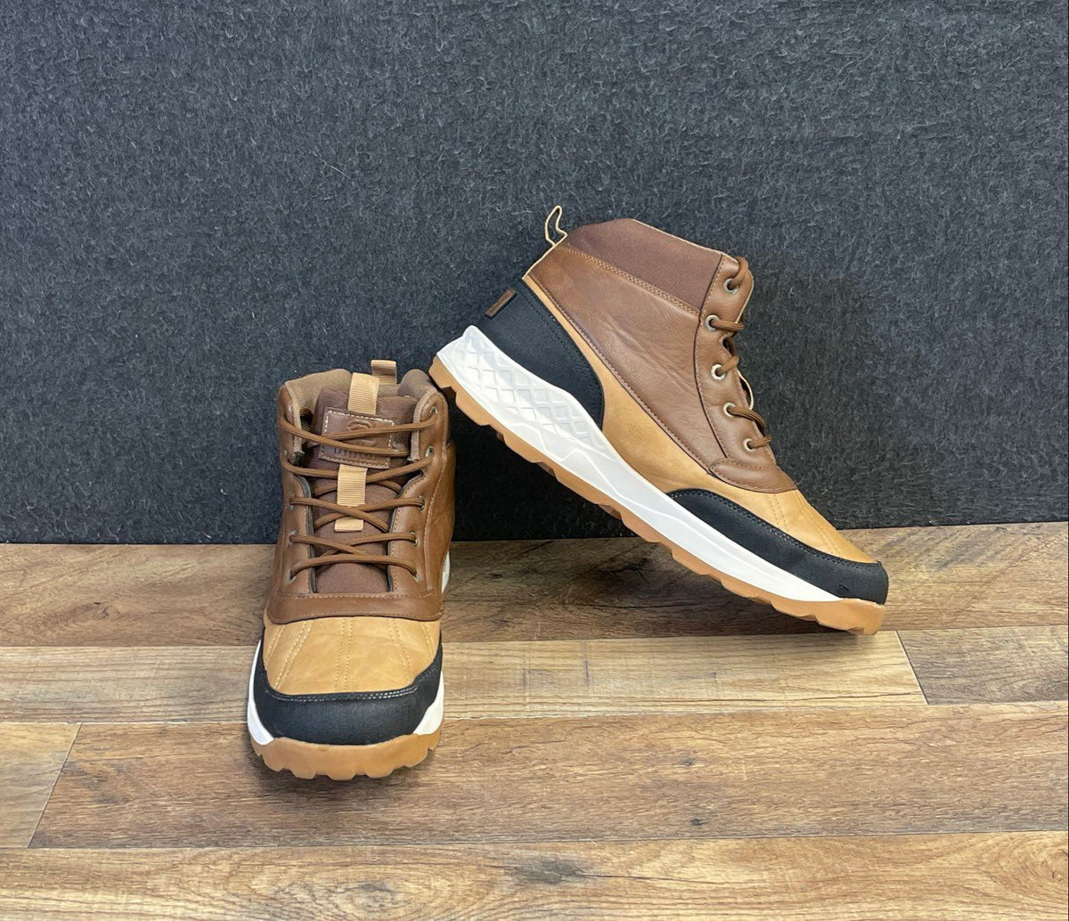 Ecko Unltd Lance-15M Brown Tan Black High Top Sneakers Men's Size 10
