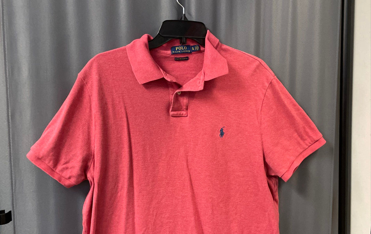 Polo Ralph Lauren Men's Red Custom Slim Fit Pique Cotton Golf Shirt XL