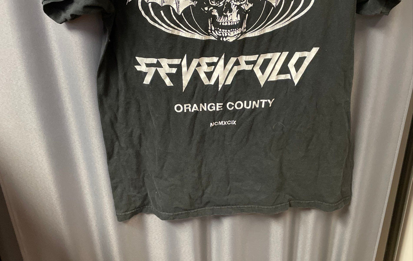 Avenged Sevenfold Orange County Deathbat Graphic T-Shirt Reprint Sz L