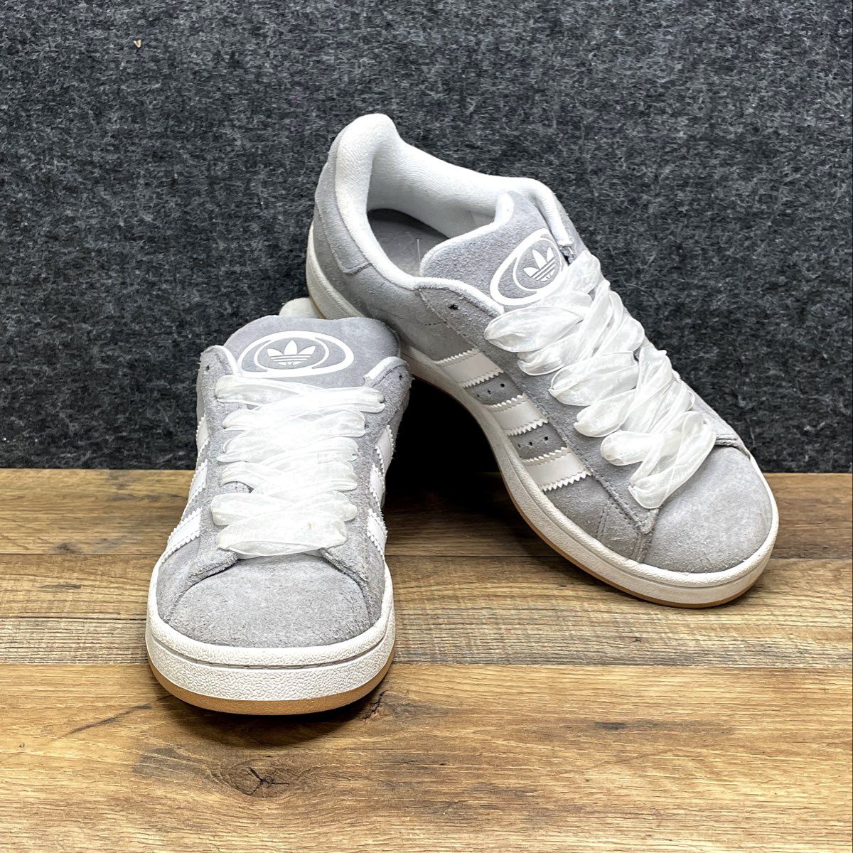 Adidas Campus 00s Grey White Gum Suede Sneakers Men's 5.5 Women's 6.5
