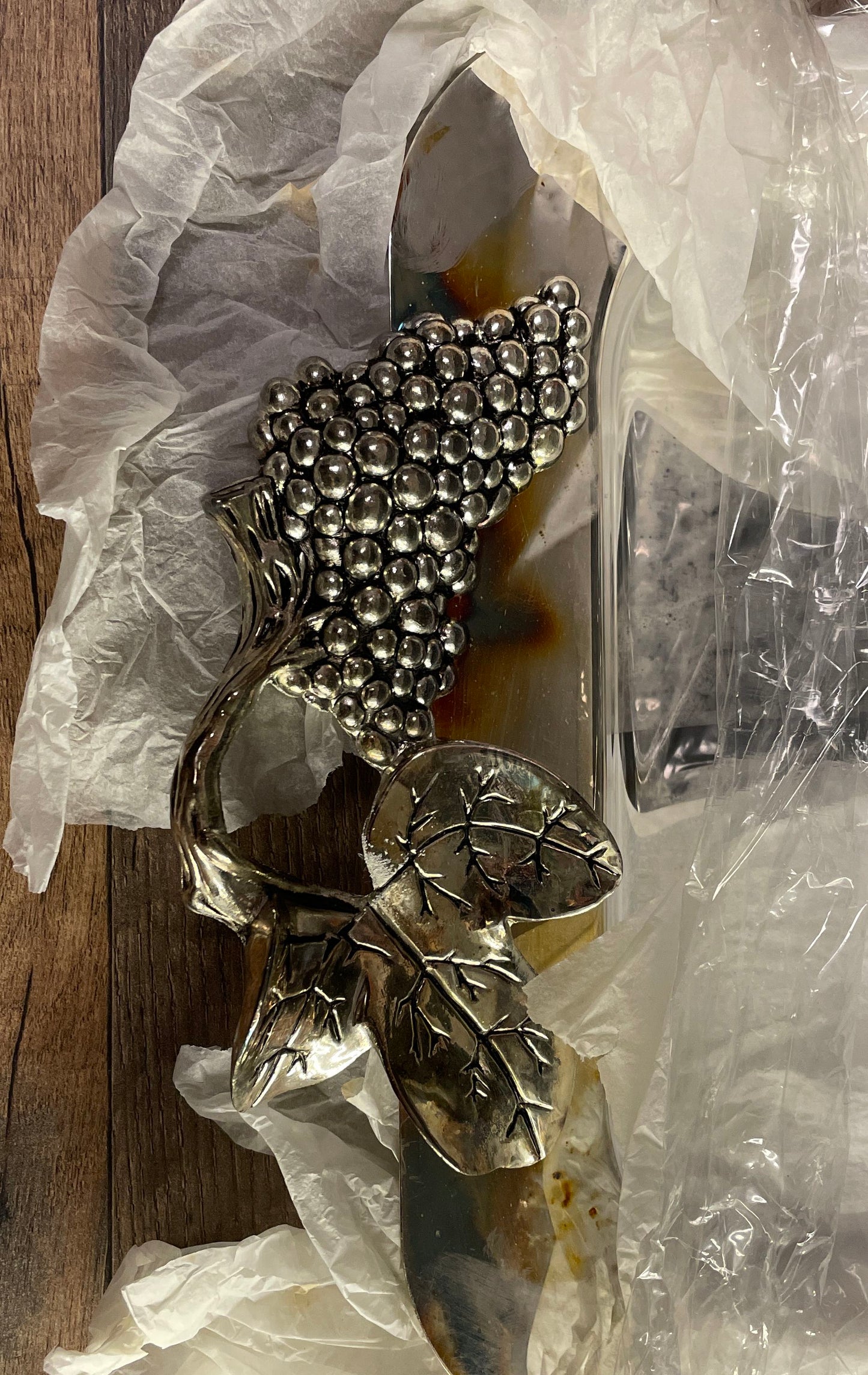 Vintage Godinger Silver Plate 3Qt Grape Oblong Casserole Dish NEW IN BOX