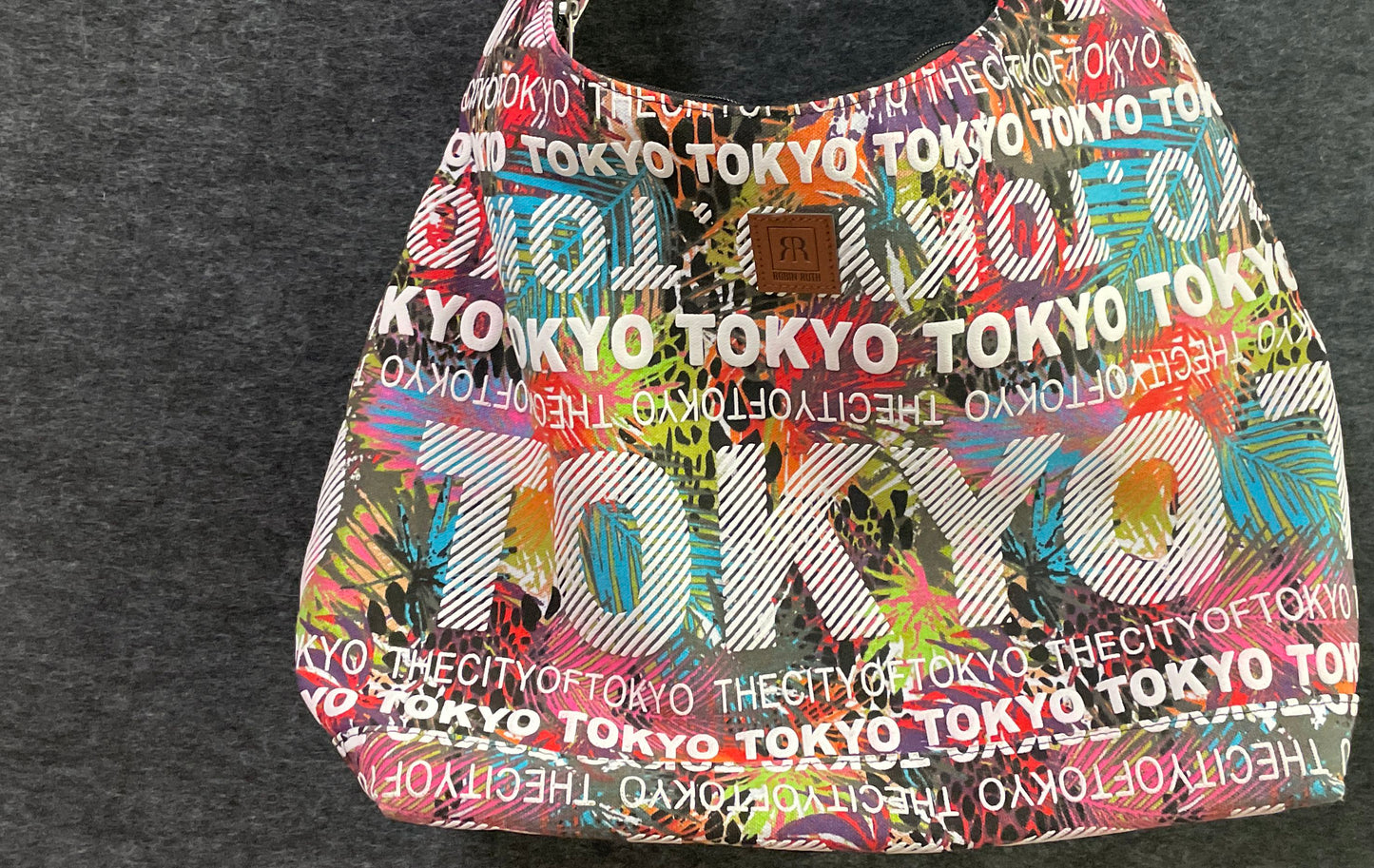 Robin Ruth Women's Tokyo City Souvenir Shoulder Bag Multicolor Tropical Canvas