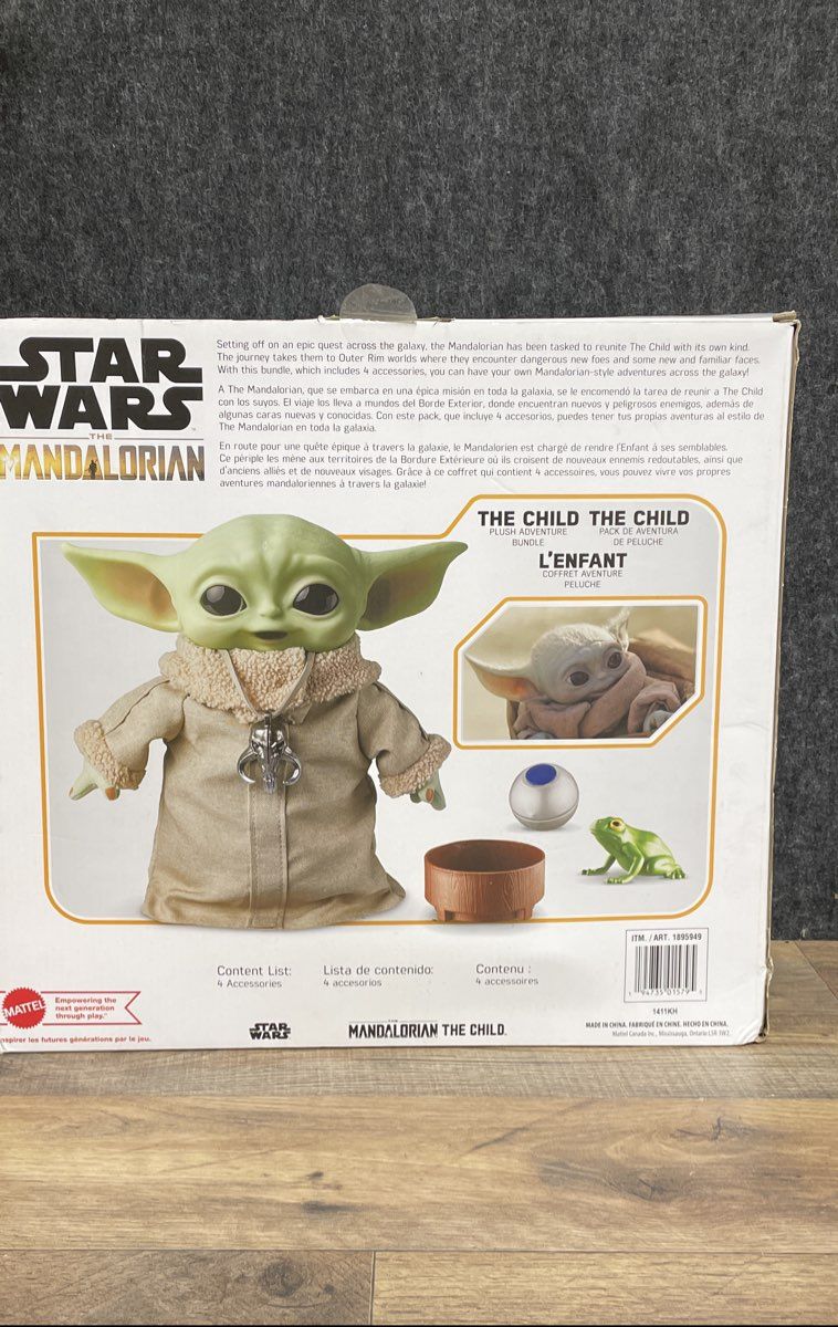 Mattel Star Wars The Mandalorian The Child Plush Baby Yoda New Sealed In Box