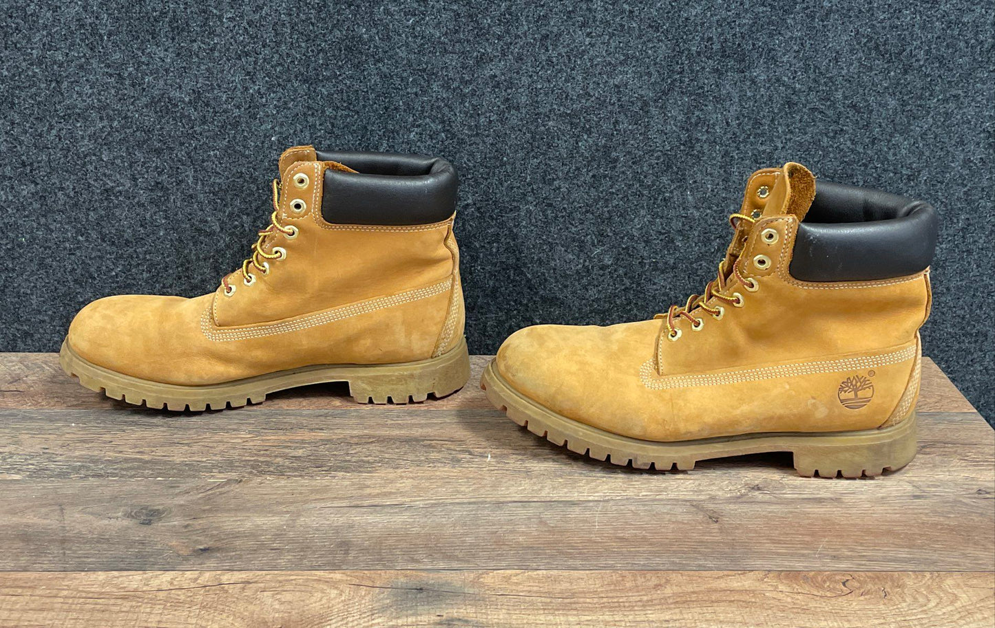 Timberland 6-Inch Premium Waterproof Wheat Nubuck Boots Men's Size 12