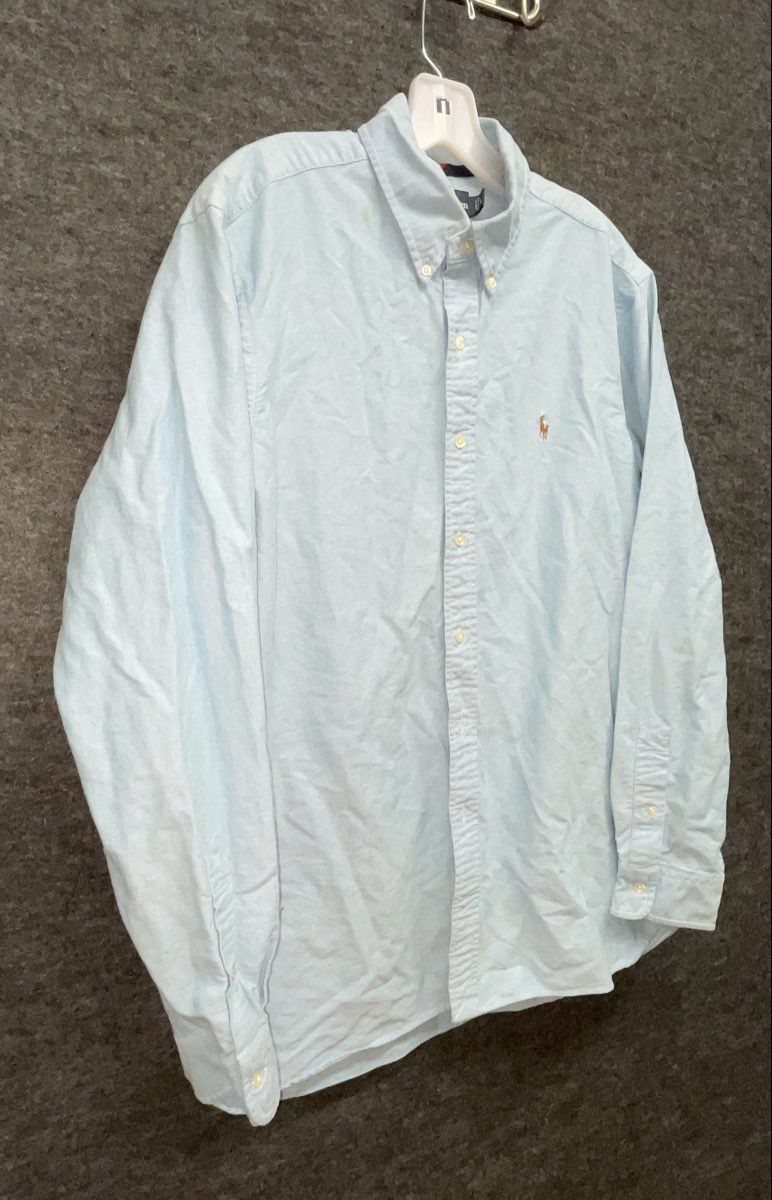Polo Ralph Lauren Men's Light Blue Classic Fit Oxford Button Up Shirt Sz L