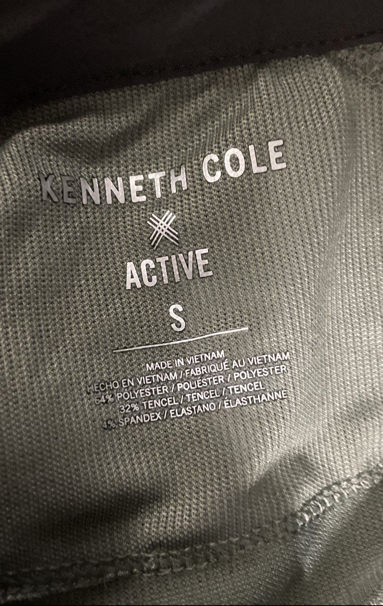 Kenneth Cole Men's Green Active Moisture Wicking Polo Shirt NWT Sz S