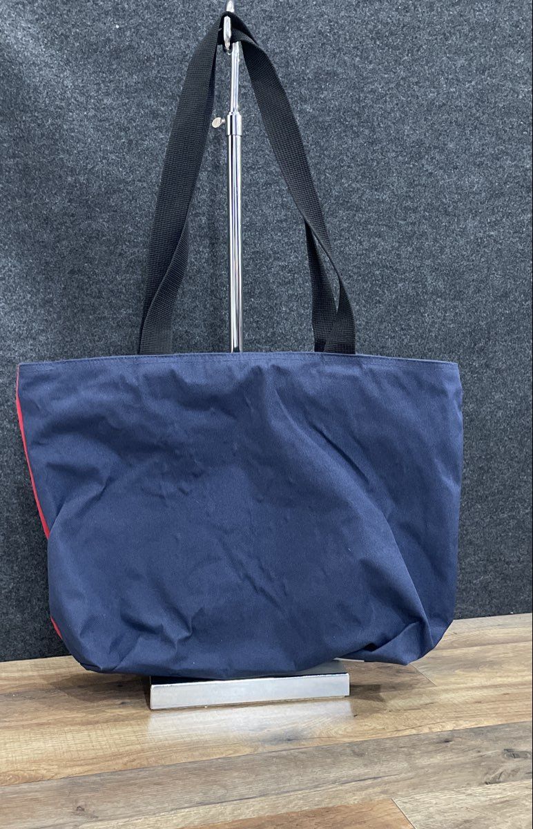 Tommy Hilfiger Red White Blue Tricolor Canvas Logo Tote Bag Handbag