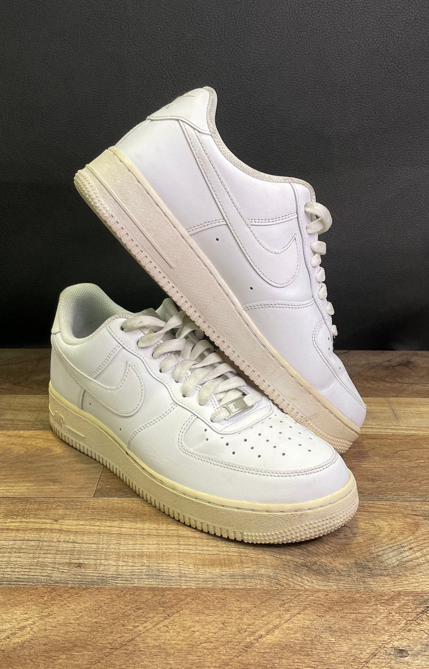 Nike Air Force 1 '07 Low Triple White Sneakers Men's Size 10