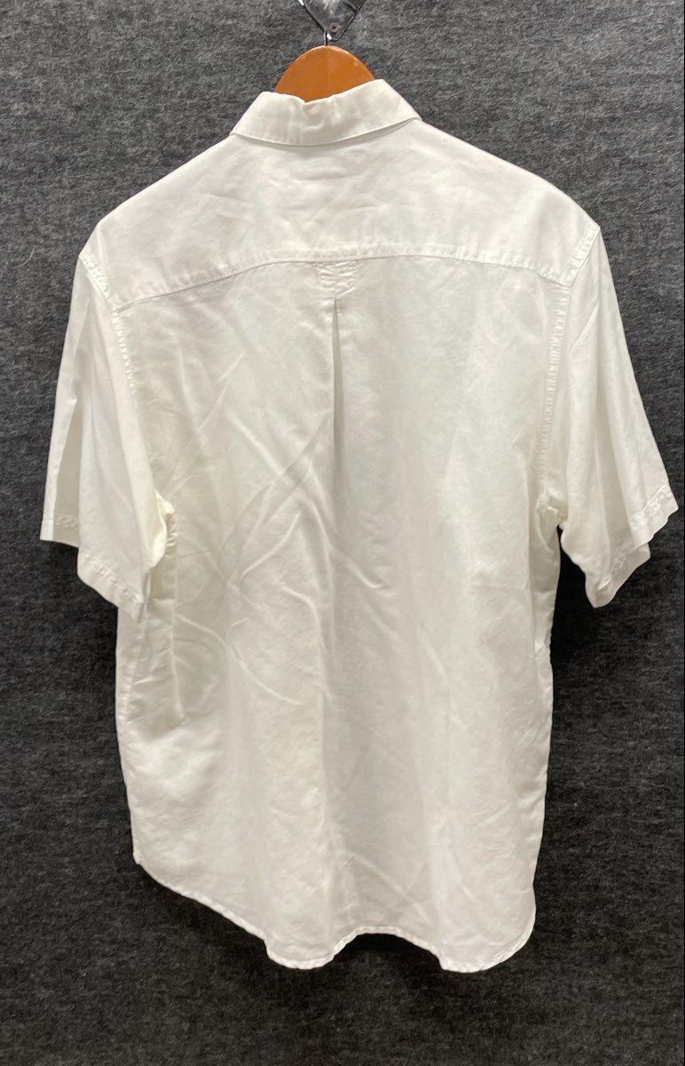 Columbia Men's White Short Sleeve Button Down Utility Shirt Sz M