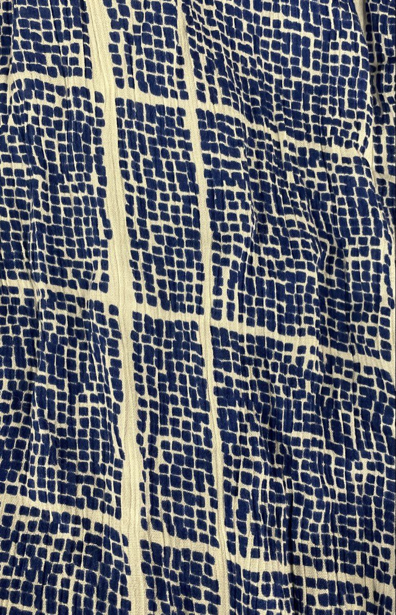 Tavik Women's Blue White Grid Print Halter Romper Playsuit Size L