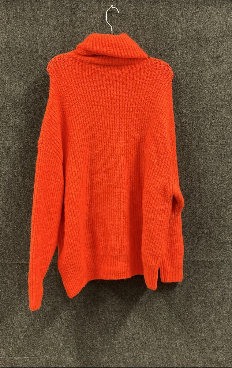 Zara Knit Red Pullover Sweater Women's Size Medium