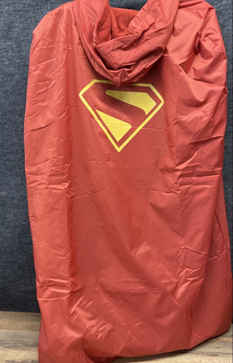 HBO Max Marine Corps Marathon 50th Anniversary Superman Hooded Fleece Cape Red