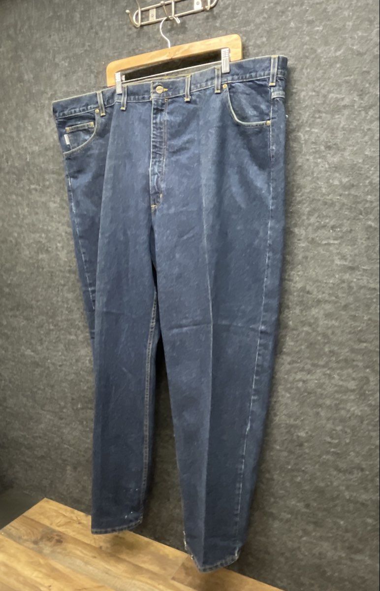 Vintage 00s Carhartt Men's B17 HDK Relaxed Tapered Denim Jeans Blue Sz 50x32