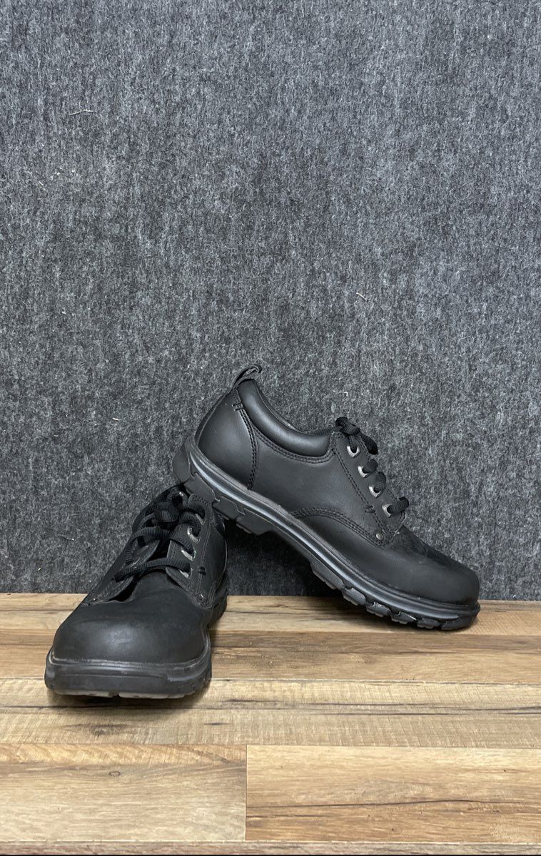 Skechers Segment Rilar Black Leather Oxford Shoes Men's Size 8