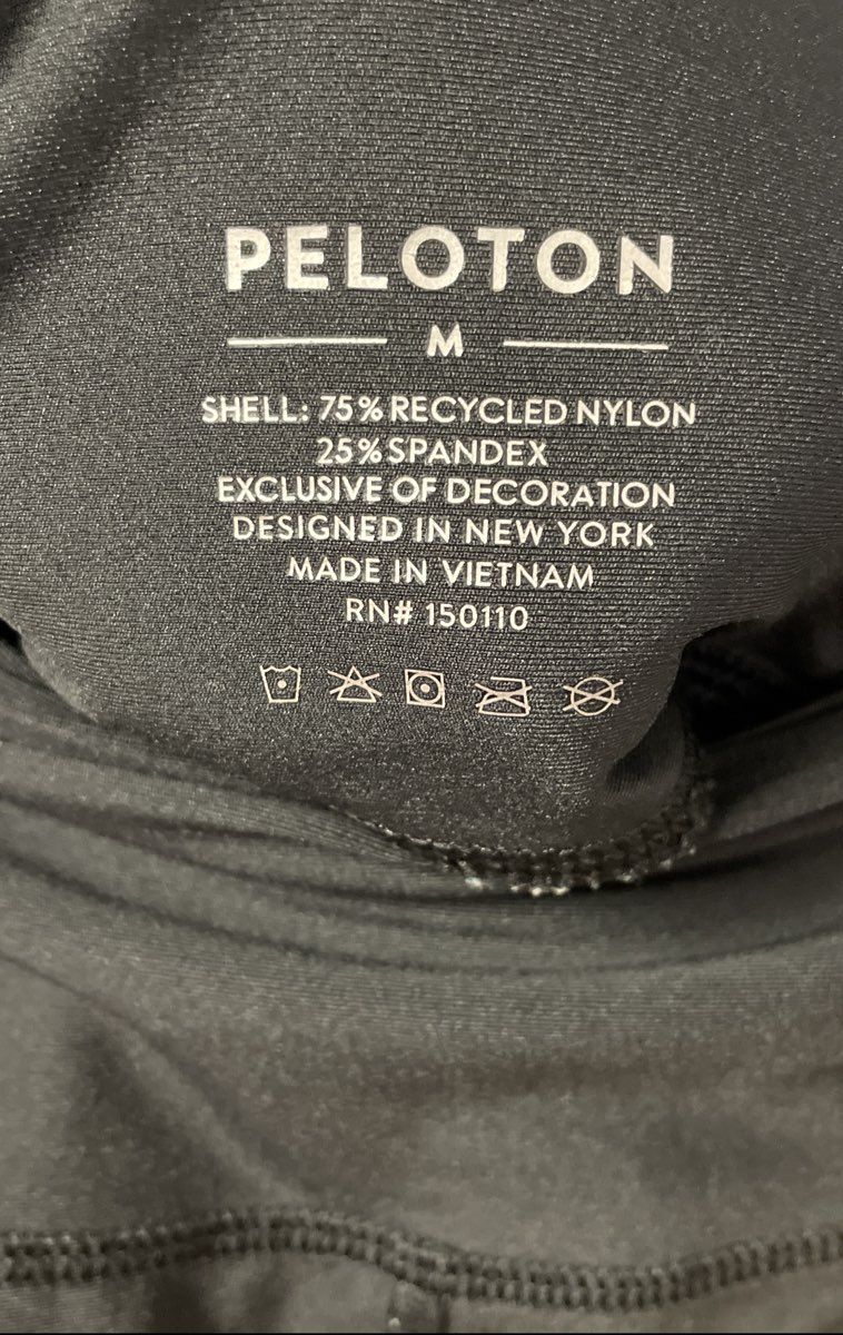 Peloton Women's Black High Rise Active Leggings Side Pockets Sz M