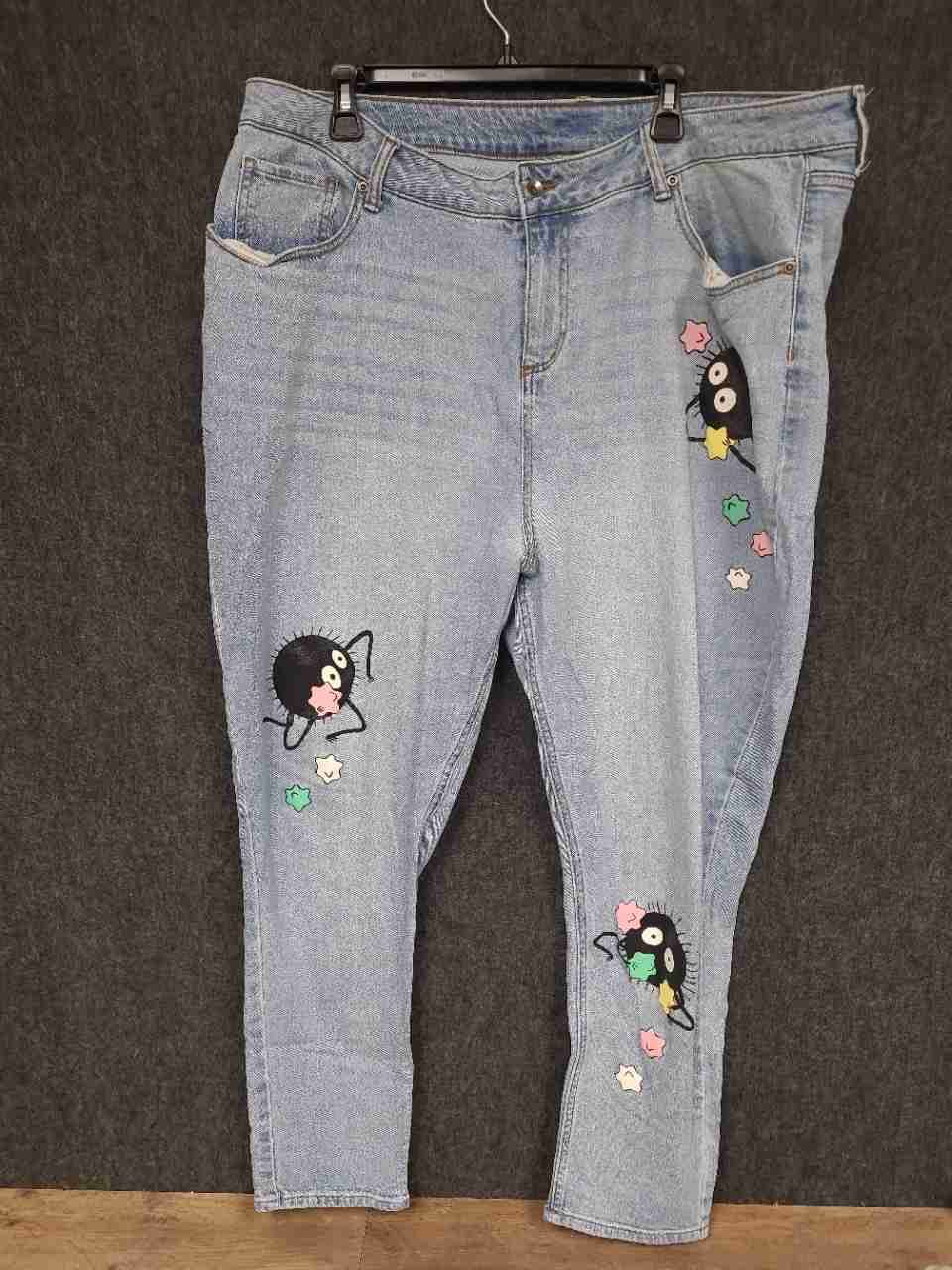 Her Universe Women's Spirited Away Soot Sprite Studio Ghibli Blue Jeans Sz 18
