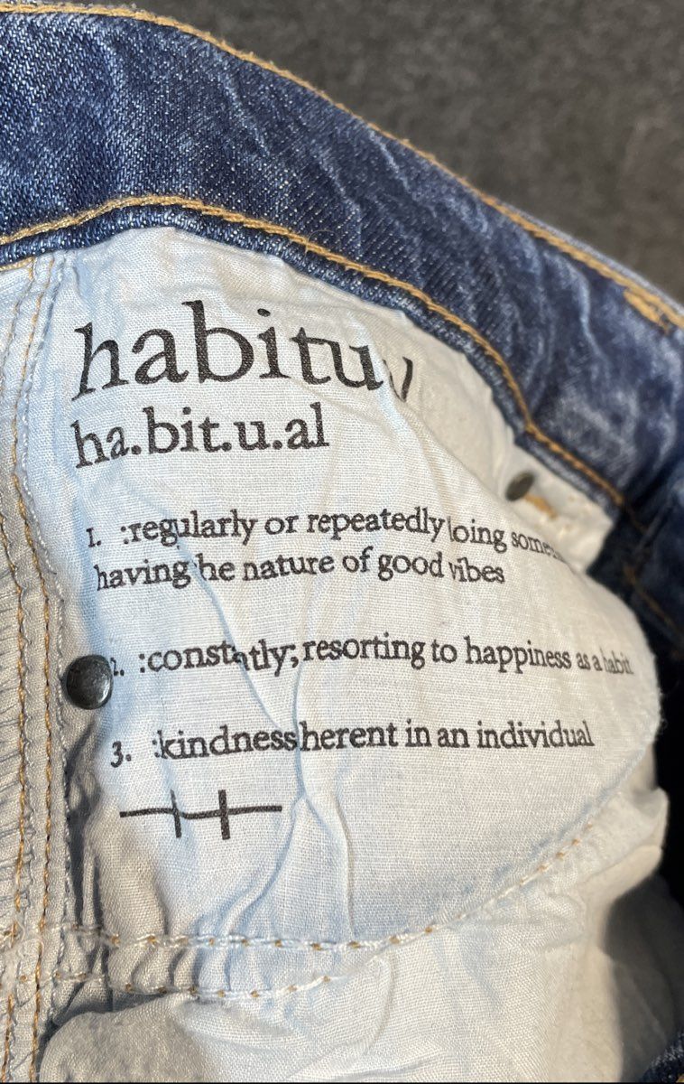 Habitual Women's Wide Leg Blue High Rise Cotton Blend Jeans Size 8/29