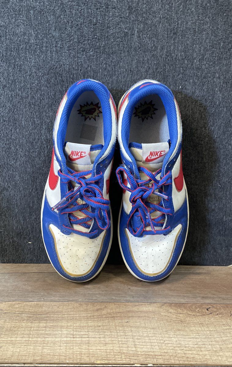 Nike Dunk Low SE GS Jackpot Hyper Royal White University Red Sneakers Size 3Y