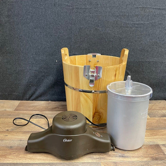 Oster 4-Quart Wooden Bucket Ice Cream Maker