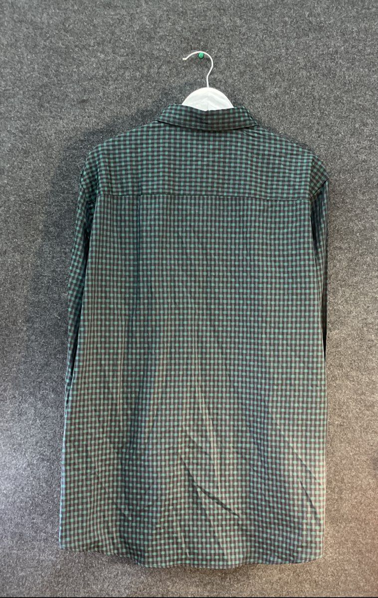 Alfani Men's Alfa Tech Button Down Shirt Emerald Shadow Gingham NWT Sz XL