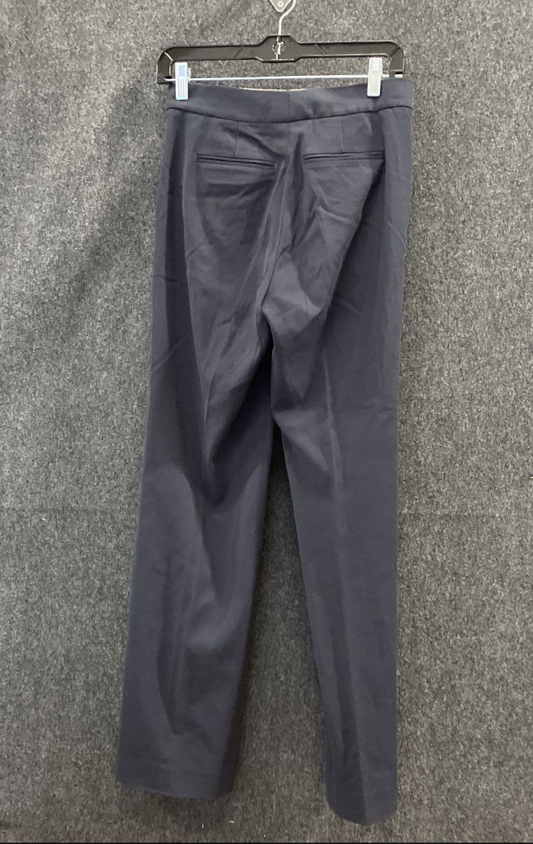 Massimo Dutti Women's Blue Drawstring Waist Straight Leg Pants Sz 6
