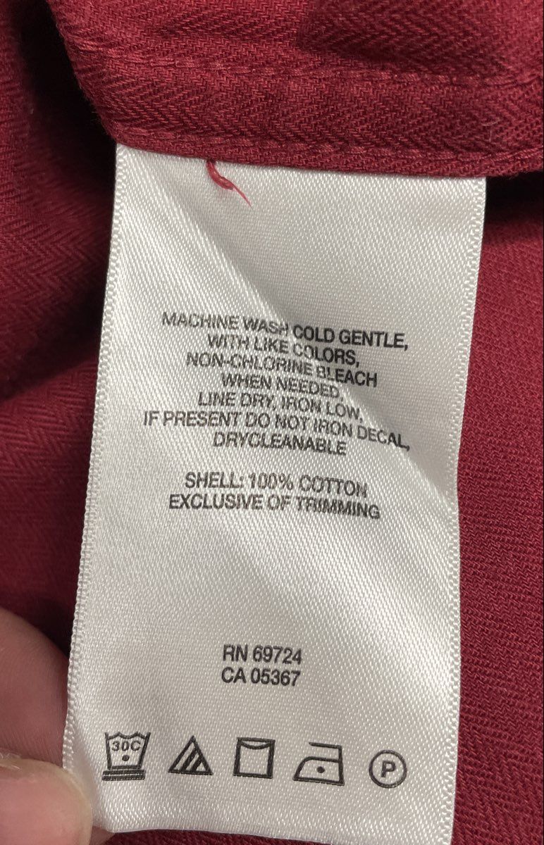 Columbia Men's Burgundy Silver Ridge Herringbone Roll Tab Sleeve Shirt Sz XL