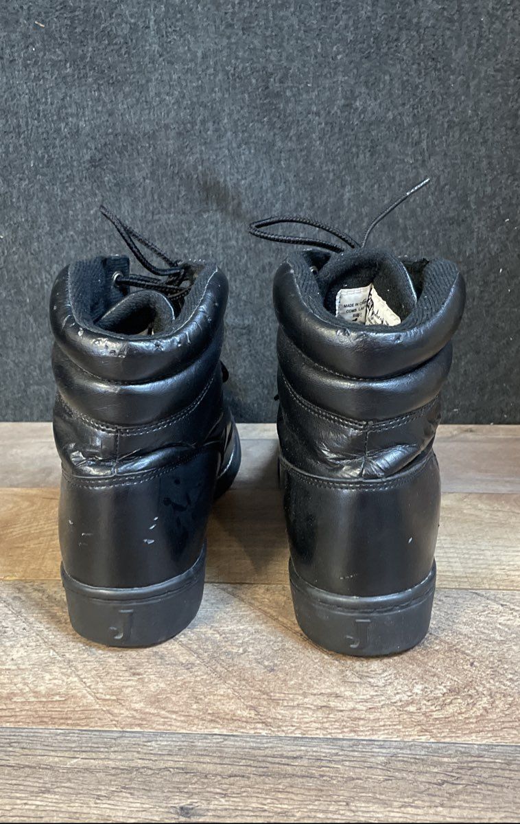 Justin JBL400 Basics Black Leather Lace Up Kiltie Boots Women's Size 6.5C
