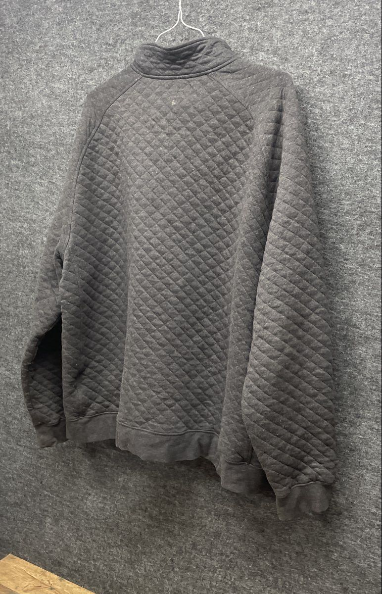 L.L. Bean Men's Quilted Full Zip Sweatshirt Jacket Gray Sz XXXL-REG