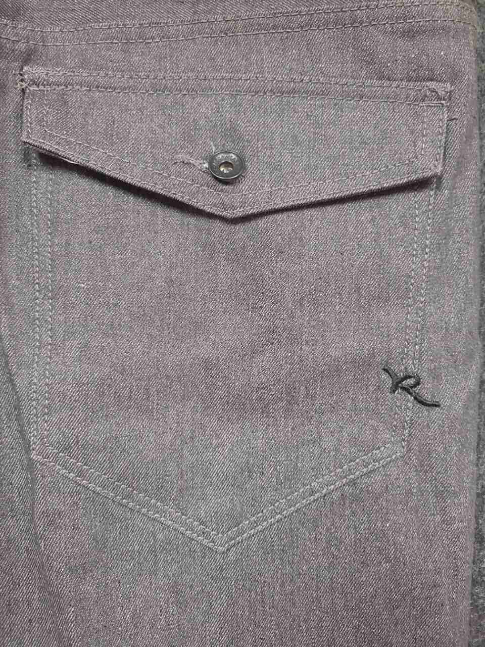 Rocawear Men's Gray Classic Fit 5-Pocket Jeans Flap Back Pockets Size 42