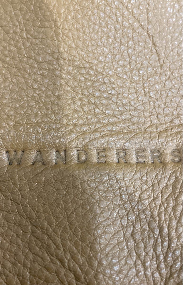 Wanderers Brown Leather Crossbody Bag Small Gold Hardware Purse