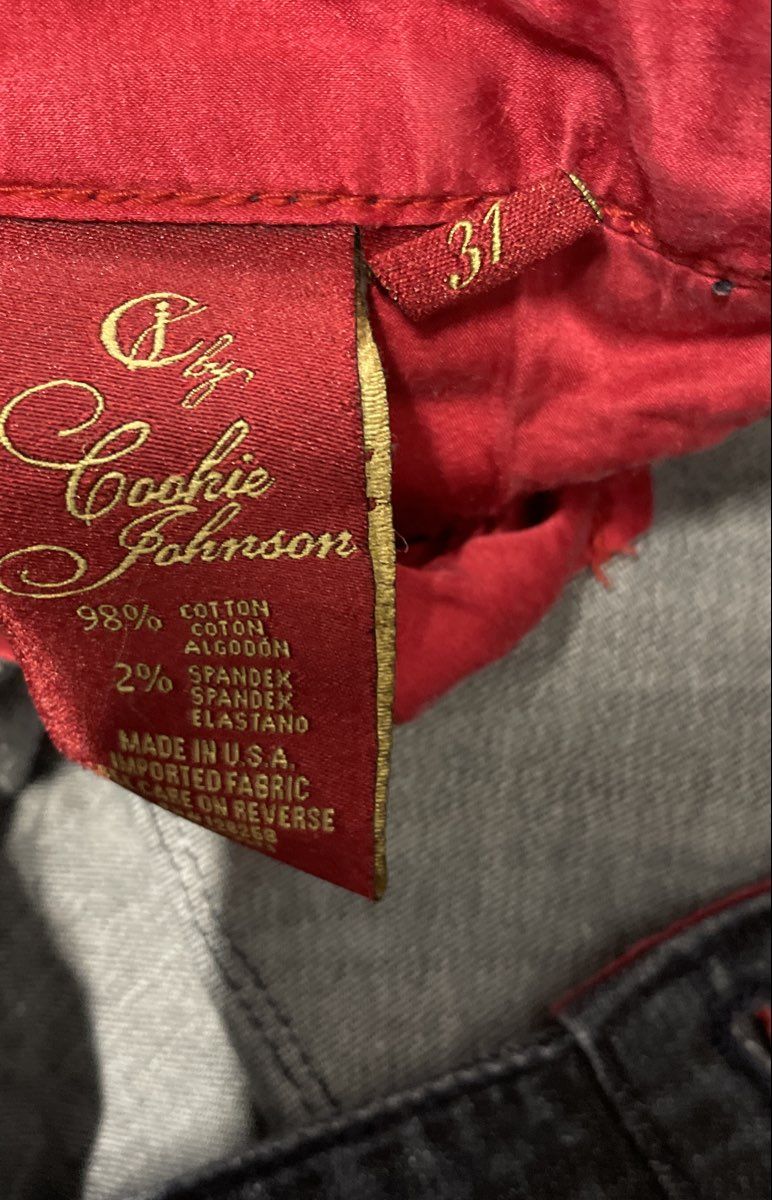 CJ by Cookie Johnson Women's Grace Bootcut Dark Gray Stretch Denim Jeans Size 31