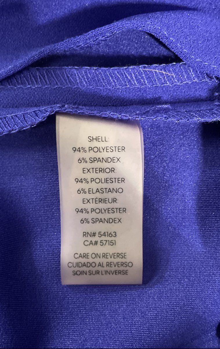 Calvin Klein Women's Blue Sleeveless Wide Leg Jumpsuit T-Bar Hardware Sz 18W