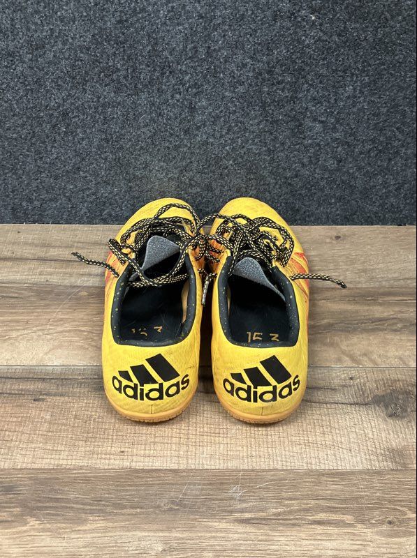 Adidas X 15.3 IN Solar Gold Black Core Red Indoor Soccer Shoes Size 7.5
