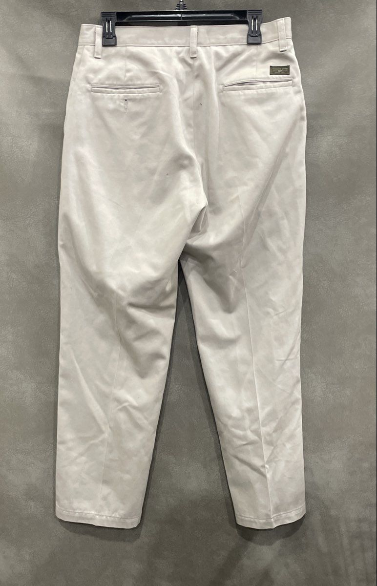 Lee Men's Grey Chino Trousers 100% Cotton Twill Flat Front Pants Sz 32x30