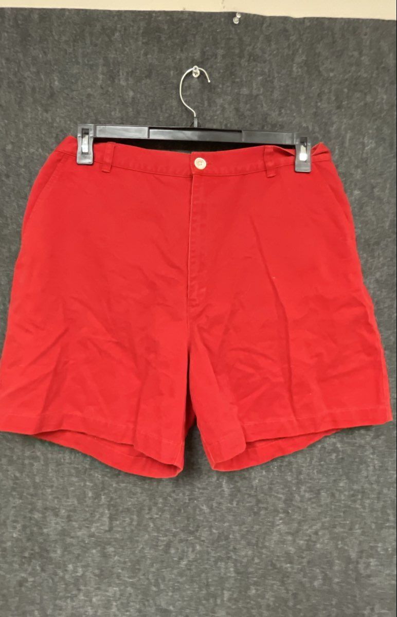 Lauren Ralph Lauren Women's Red Cotton Chino Shorts Vintage 90s Sz 14