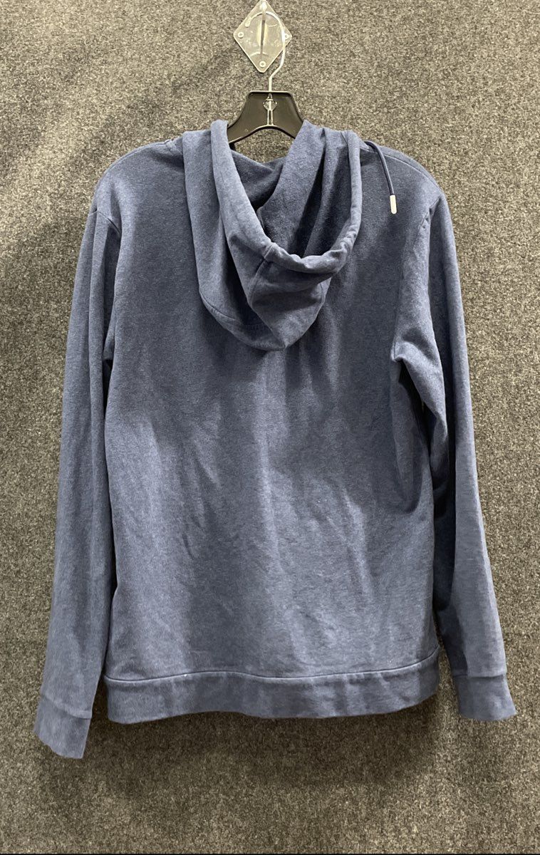 Armani Exchange Men's Blue Logo Tape Full Zip Hoodie Sweatshirt Sz M