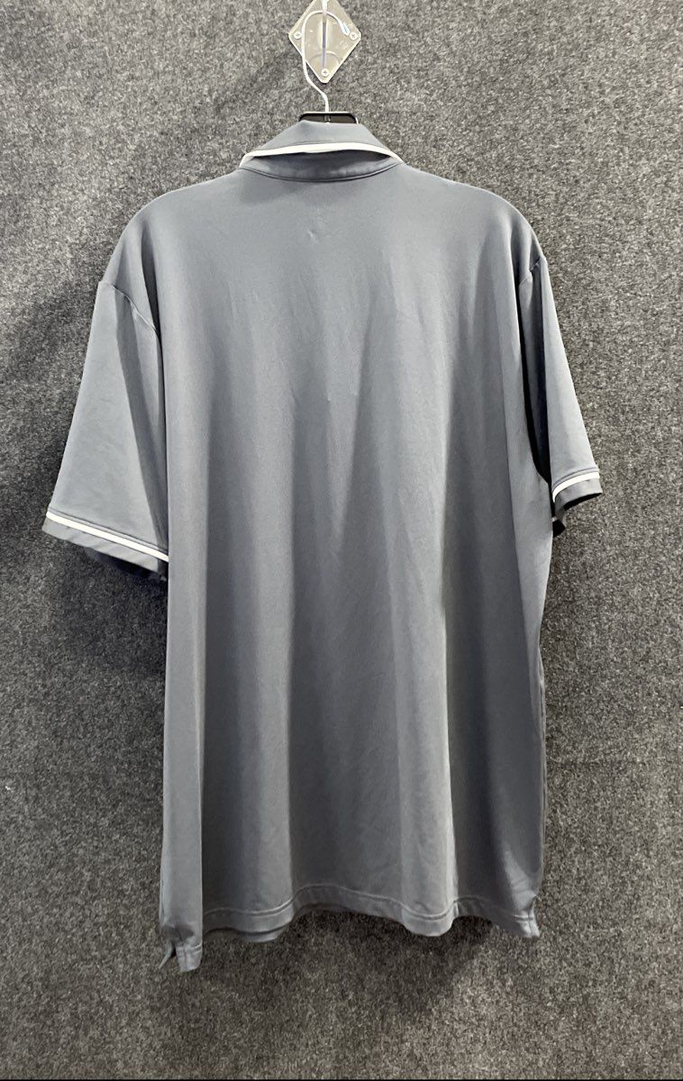 Under Armour Men's Gray Loose Fit Polo Shirt Contrast Tipping Sz XL