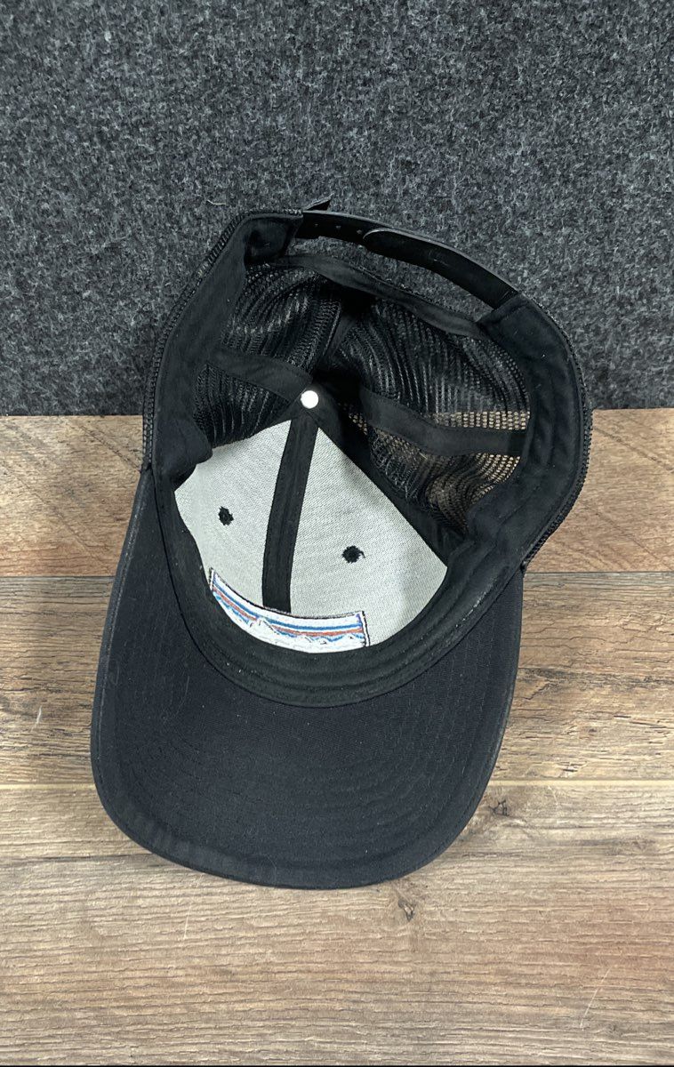 Patagonia Unisex P-6 Logo Trucker Hat Black Mesh Snapback Cap One Size