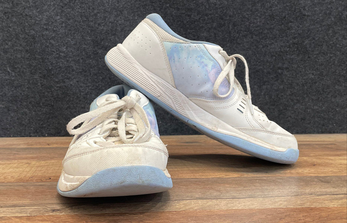 Skechers Relaxed Fit SKX Pickleball White Blue Lavender Tie Dye Size 10.5