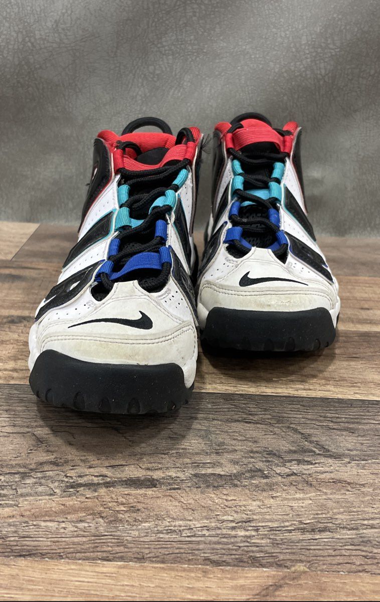 Nike Air More Uptempo GS Multi-Color White Black FV0836-100 Size 3Y