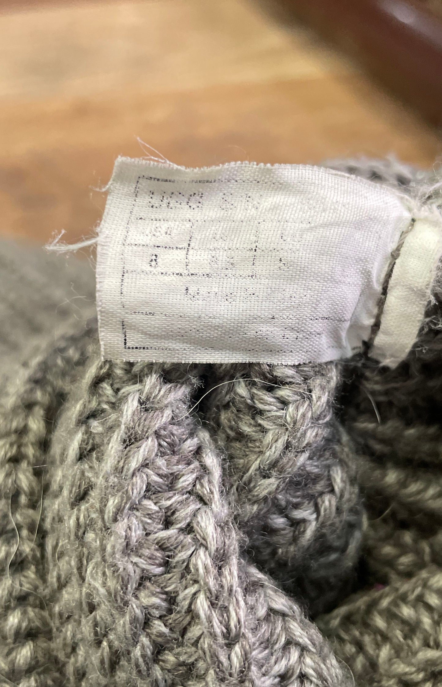 UGG Australia Classic Cardy Grey Knit Three Button Tall Boots Women's Size 9