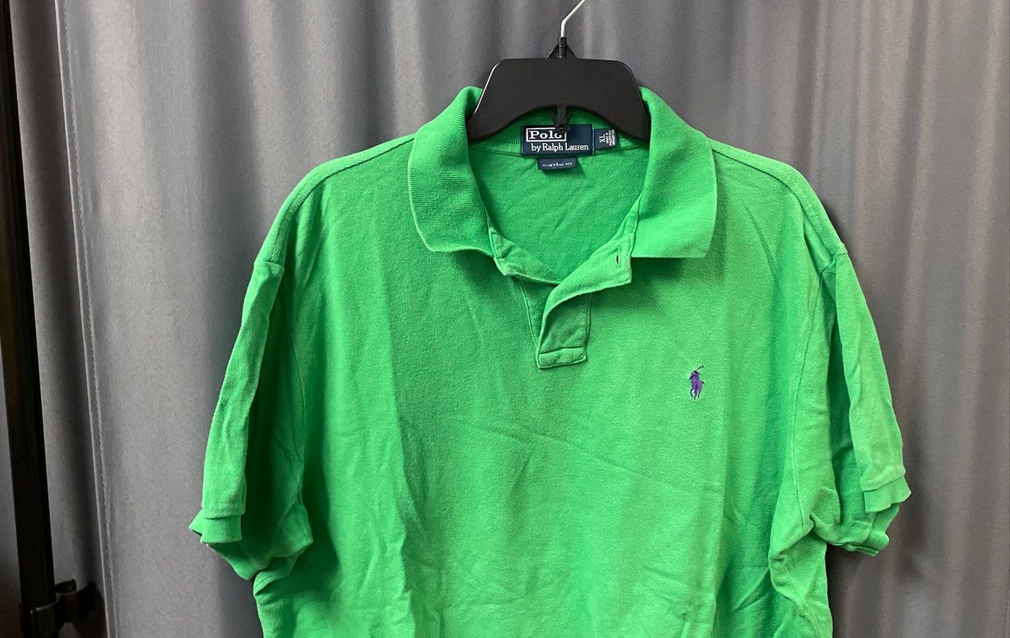 Polo Ralph Lauren Men's Green Custom Fit Cotton Pique Golf Polo Shirt Sz XL